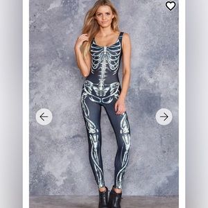 Large black milk MECHANICAL BONE CATSUIT 2.0